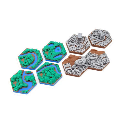 Tinkering Paws Terraforming Mars Fan Expansion - DaBlueSheep Prelude Tiles Pack - 7 Tiles