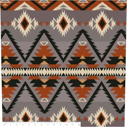 Generic Pico Textiles 2 Yards Bolt - Black Raymi Native American Print Fleece Fabric - Sold by The Bolt - Ideal for Sewing Projects, Scarves, No Sew Fleece Throws and Tie Blankets