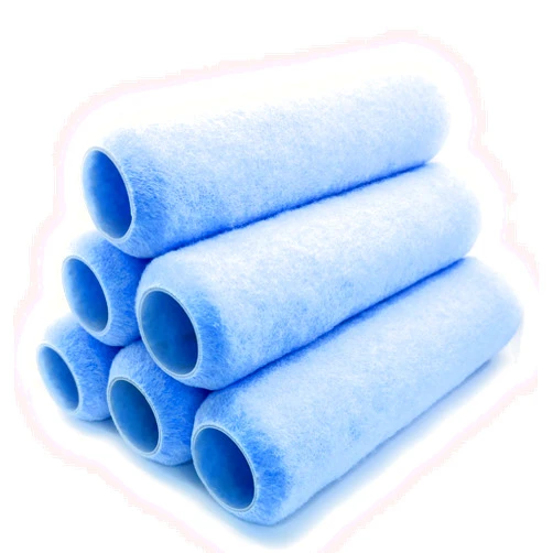 SunBay - Paint Roller Covers - 1/2 x 9 inch, Pack of 6, 1/2 inch Nap Length, Paint Roller Kit, Paint Rollers for Wall Painting, Non-Matting, Paint Rollers for House Painting