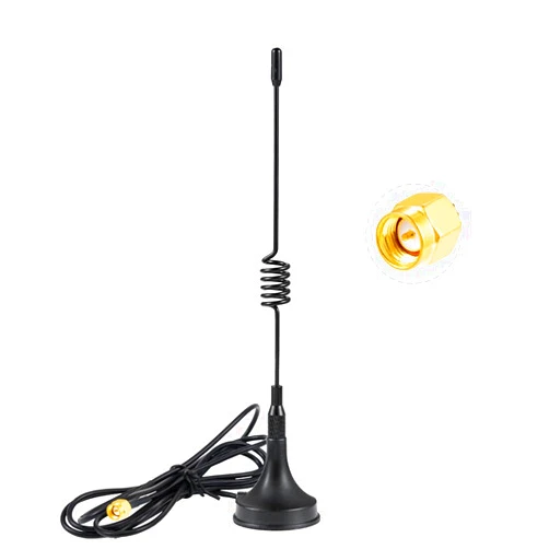 POBADY 433 MHz Antenna 3dBi SMA Male Adapter 3M RG174 Cable Magnetic Base Omni-Direction for Raspberry Pi NFC GSM ISM CUL USB CCU3 CCU2 CC1101