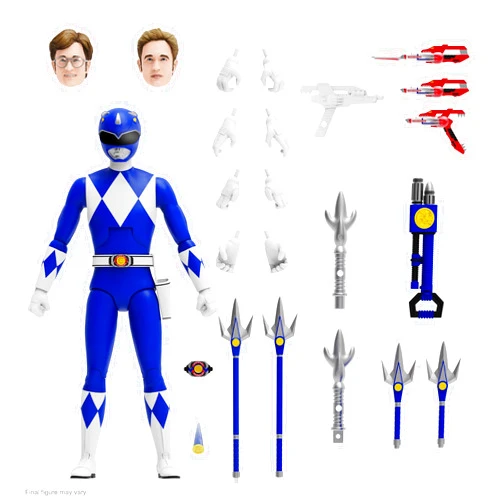 Super7 Mighty Morphin Power Rangers ULTIMATES! Wave 3 - Blue Ranger Action Figure