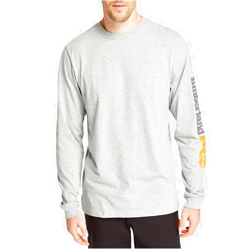 Timberland PRO Men's Base Plate Blended Long-Sleeve T-Shirt with Logo