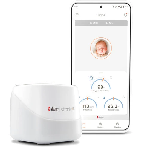 Stork Masimo Stork Hub - Tracks Continuous Health Data for Your Baby - Works with Stork Vitals and Vitals+