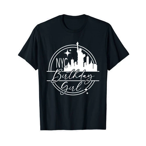 Friends Birthday crew party NYC Girl birthday Vacation, Matching girls Birthday Trip T-Shirt
