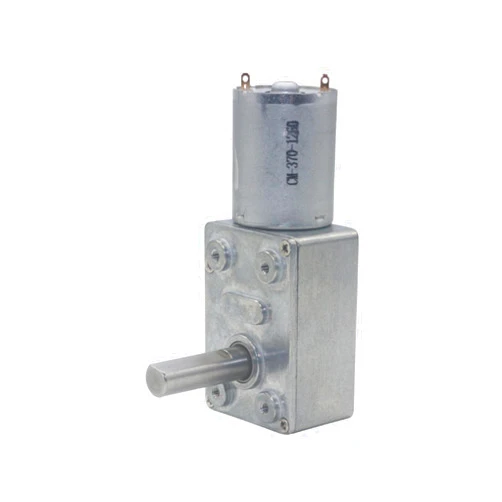 RFNYC Gearbox Hobby 12v Dc Worm Gear Motor, JGY370 Mini Motors, Electric 6v Mega Torque Geared 6v Dc Motor, Controller, Forward Reverse D axis Self-Locking Motor Gear Motor (Size : 90rpm, Color : 6V)