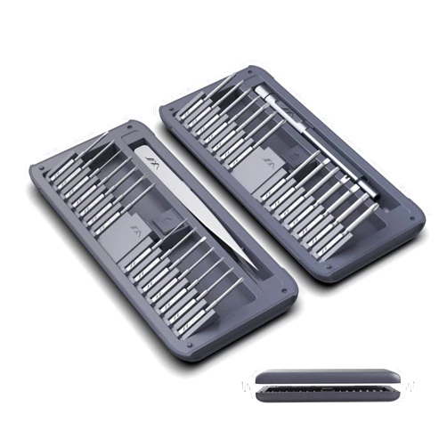 JIMIHOME Precision Screwdriver Set with Tweezers Repairing Magnetic Screwdriver Kit of 30 Pieces SNAP to GO Precision Repair Tools with Bits for Electronics PC Laptop Tablet Repair DIY