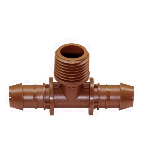 Rain Bird Rainbird XF Series Barbed Insert Adapter X MPT X Tee, 17mm/1/2