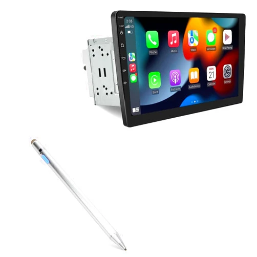 BoxWave Stylus Pen Compatible with Woibugee Double Din Car Stereo (10 in) - AccuPoint Active Stylus, Electronic Stylus with Ultra Fine Tip for Woibugee Double Din Car Stereo (10 in) - Metallic Silver
