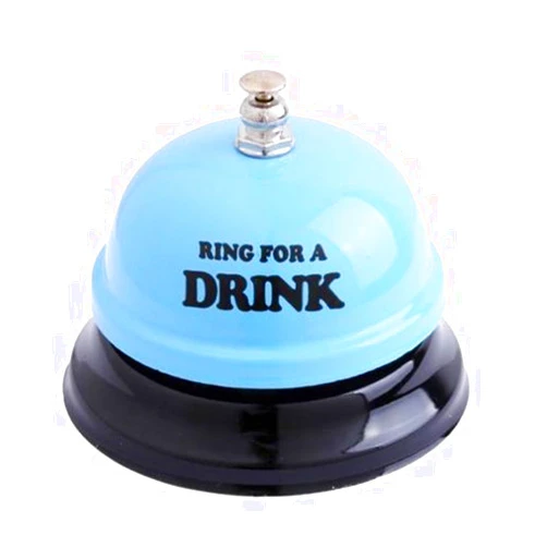 Edtoy Ring for Beer Drink Reception Bell Desk Counter Ringer Style Service Bells (Blue)