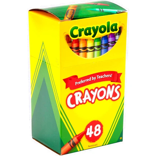 975 Supply 48 Pack Crayons, Classic Colors, Crayons For Kids, School Crayons, Assorted Colors - 48 Crayons Per Box - 1 Box