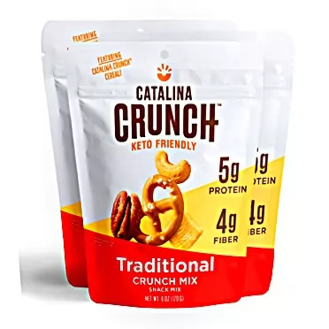 Catalina Crunch Mix Traditional Keto Snack Mix | Keto Friendly, Protein Snacks, 6oz (Pack of 3) Traditional (Pack of 3)