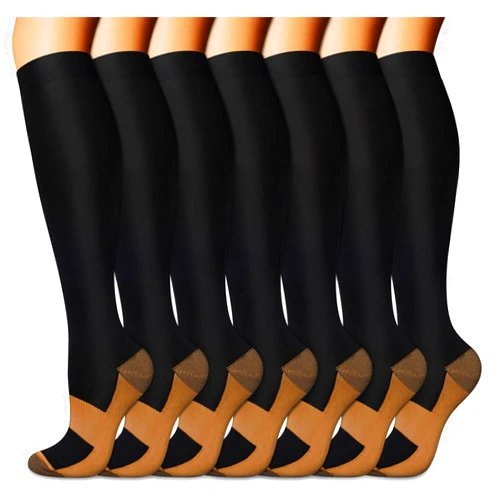 FuelMeFoot Compression Socks For Women Men - Graduated Support Knee High Socks For Nurses, Travel, Athletic