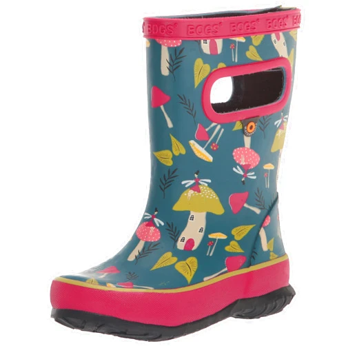 BOGS Unisex-Child Kids Skipper Waterproof Rubber Rain Boot