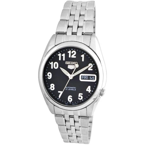 SEIKO Sieko Men's SNK381K Stainless Steel Analog with Black Dial Watch