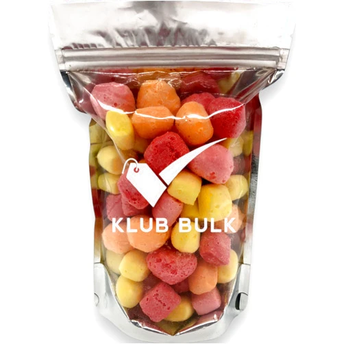 Klub Bulk Freeze Dried Starburst-1 lb of Unique and Delicious Crunchy Candy Bursting with Flavors-Original Starburst Cherry, Orange, Strawberry, and Lemon Puffing Up Out of This World-Great for All Occasions as Well as Ages(16 oz)