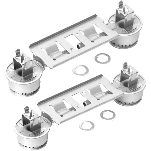 BlueStars WB16K10026 WB29K17 Double Burner Assembly Replacement - Compatible with G.E Kenmore Hot.point Ranges - Replaces 868697 AP2633210 WB16K10003 - PACK OF 2