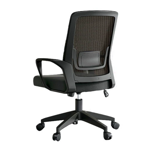 DJKFH Ergonomic Office Chair, Height Adjustable Swivel Office Chair, Latex Cushion, Lumbar Support Design, High Elasticity Mesh Fabric, Suitable for Office and Home Use