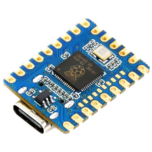 waveshare RP2040-Zero Pico-Like MCU Board Based on Raspberry Pi MCU RP2040 Mini Version, Dual-core Arm Cortex M0+ Processor, Flexible Clock Running up to 133 MHz (No Pinheader)