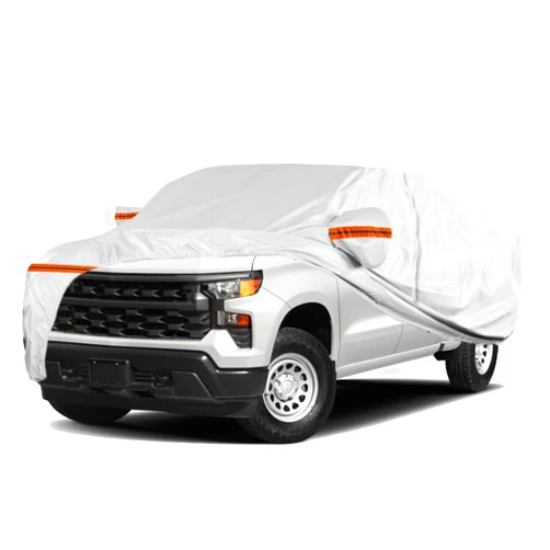 TUCAREST 6 Layers Full Car Cover for Pickup/Truck - Waterproof, Insulated, Anti-UV, Snow-Proof, Anti-Wind, All-Weather, Thickened Protection, up to 220 in