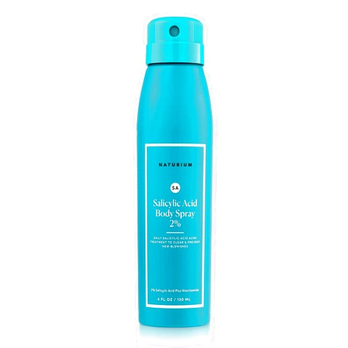 Naturium Salicylic Acid Body Spray 2%, Blemish-Fighting & Pore Treatment, with Niacinamide Plus Encapsulated Salicylic Acid, 4 oz