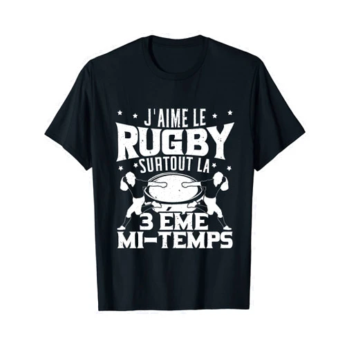 SteMi Vêtement Polo France Rugby Maillot J'aime Le Rugby Gift Rugby XV De France T-Shirt