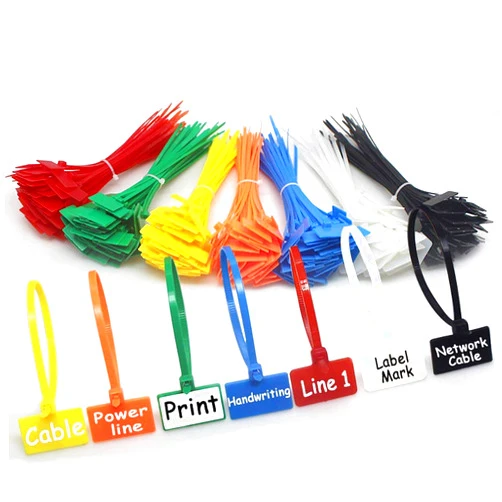 NICE PURCHASE 250pcs 6 inch Wire Zip Ties Self-locking Plastic Nylon Cable Ties Multicolor Network Wire Plastic Straps Label Mark Tag