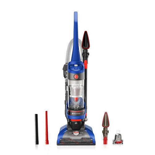 Hoover WindTunnel 2 Whole House Rewind Bagless Vacuum Cleaner, Corded Upright Vac, HEPA Media Filtration, Blocks Allergens and Absorbs Odors, Corded Vacuum Cleaners for Home Use