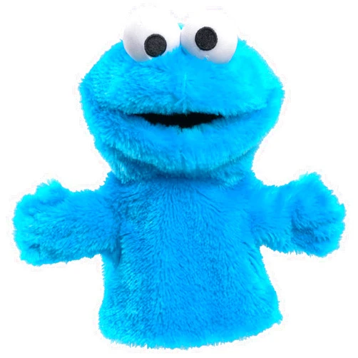 Just Play Sesame Street Cookie Monster 9-inch Hand Puppet, Preschool Pretend Play, Kids Toys for Ages 18 Month by Just Play