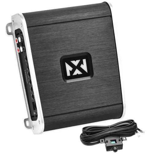 NVX VAD10001 Monoblock 1-Ch Class D Amplifier 2000W Max, 1000W RMS High Power, 1/2/4-ohm Stable, Low Pass X-Over, Bass Boost, Remote Subwoofer Bass Knob, for Car/Truck/Marine/UTV/Motorcycle