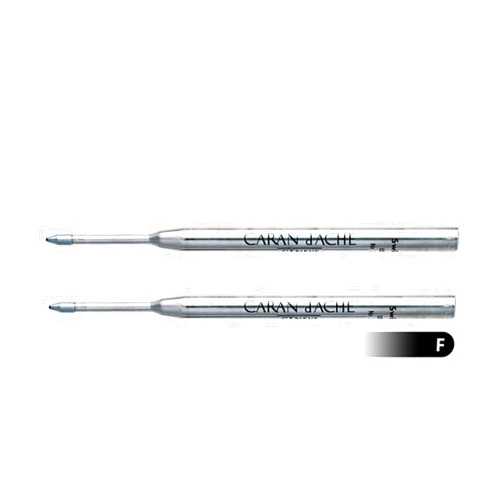 Caran D'ache Goliath Ballpoint Pen Refill Fine Black (Pack of 2)