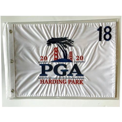 PGA TOUR 2020 Pga golf flag harding park championship embroidered pin flag san francisco