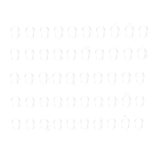 KEYBLU Replacement Mushroom EarTips Earbuds for Radio Acoustic Tube Style Earpieces (50 pcs)