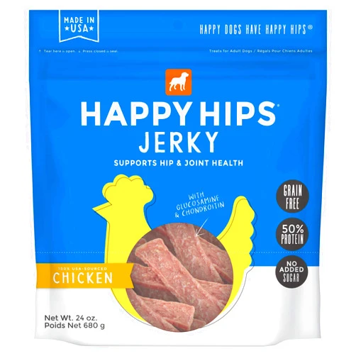 Happy Hips Jerky Dogs Treats, Chicken, 24 oz. Pouch