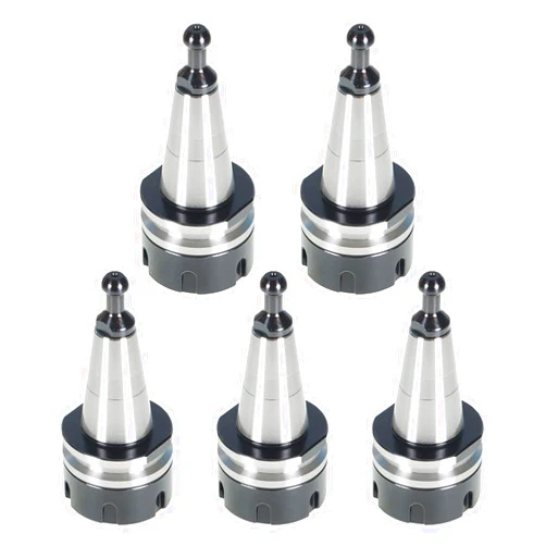 findmall 5Pcs ISO30 ER32-45L Chuck Tool Holder Balance Collet Chuck G2.5 30000RPM CNC Stainless Steel Tool Holder with Pull Stud Milling Lathe Fit for CNC Engraving Machine and Milling Lathe Tool