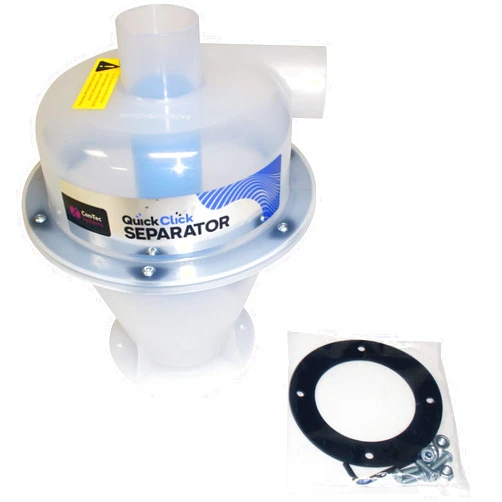Cen-Tec Systems 97470 Quick Click Dust Collection Separator, Translucent
