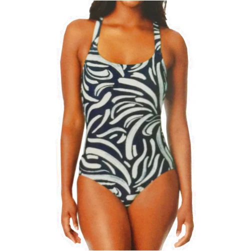 Hurley Women's UPF 50+ Sun Protection Printed One Piece Swimsuit