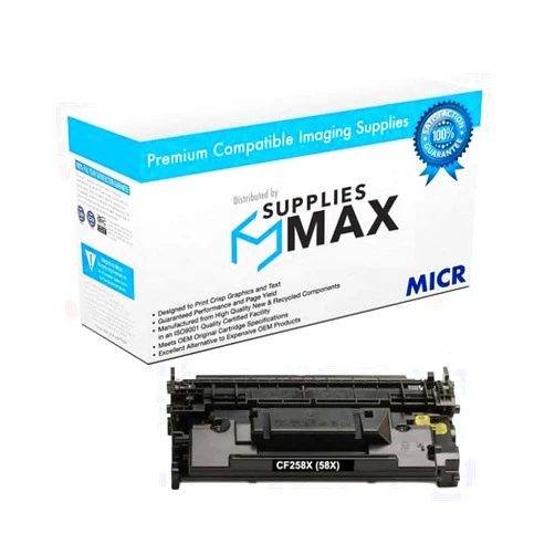 SuppliesMAX Compatible MICR Replacement for HP LJ Enterprise M406/M430/Pro M404/Pro M428 Black High Yield Toner Cartridge (10000 Page Yield) (NO. 58X) (CF258XC)