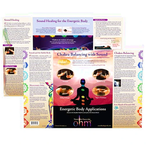 THERE'S NO PLACE LIKE OHM Ohm Therapeutics CHAKRA BALANCING WITH SOUND CHART - Learn to Use Ohm Tuning Forks to Balance & Harmonize the Energetic Body, Biofield and Chakras
