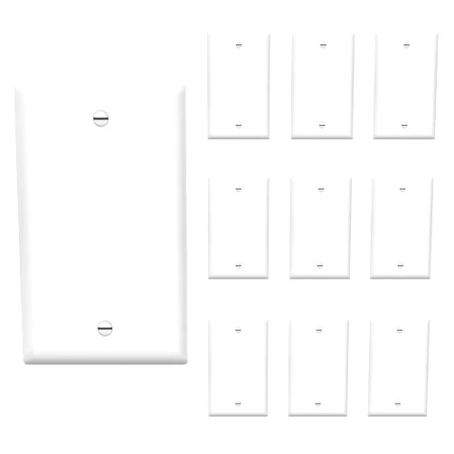 Amerisense Blank Cover Wall Plate, 1-Gang Standard Size 2.76
