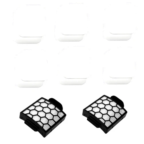 XSJMYYY-US 6 Foam Filter + 2 HEPA Filter Replacement for Shark ZU62 ZU60 NV255 NV150 NV251 NV151 Navigator Rotator Pet Pro Upright Vacuum, Compatible with Part 1238FT60 & 1239FT60