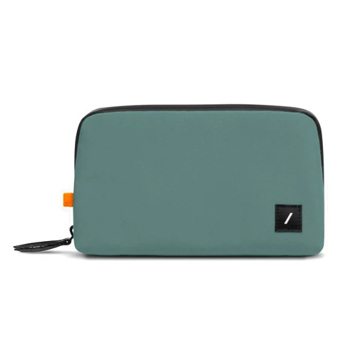Native Union Stow Lite Organizer W.F.A Tech Organizer – Minimalist Travel Pouch Made of Recycled Materials for Everyday Accessory Storage & Protection – Stores Cables, Chargers & More (Slate Green)