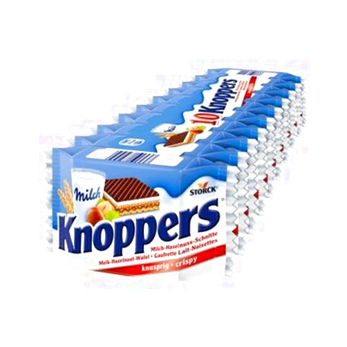 Storck Knoppers Milk and Hazelnut Cream wafer -10 pack -