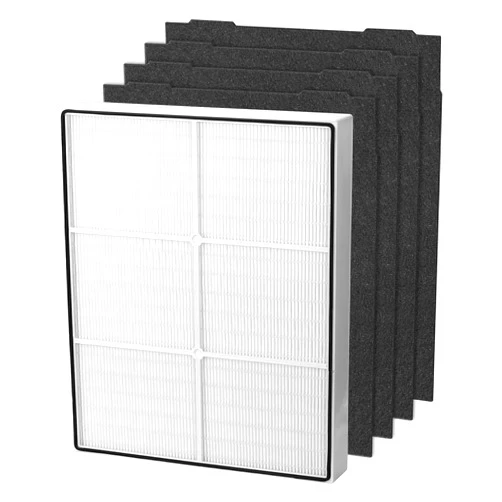 UOUOLONUN AP510 & AP450 Replacement Filter, Compatible with Whirlpool Whispure 8171434K 1183054K 1183054 AP300 AP350 AP450 AP510 Air purifiers, 1 True HEPA Filter + 4 Carbon Filters