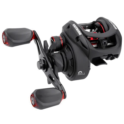 KastKing Brutus Baitcasting Fishing Reel, Graphite Frame, 7.2:1 Gear Ratio, 5+1 Shielded Stainless-Steel Ball Bearings,10 Button Magnetic Braking System, 17.6LB Carbon Fiber Drag, Aluminum Handle