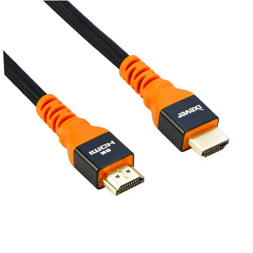 IXEVER 8K HDMI Cable 6.6Ft, HDMI 2.1 Cable Ultra High-Speed 48Gbps [8K@60Hz] Nylon Braided Cord Support Dynamic HDR, Dolby Atmos Compatible with Apple TV, PS5, PS4, Roku, Samsung QLED, Projector