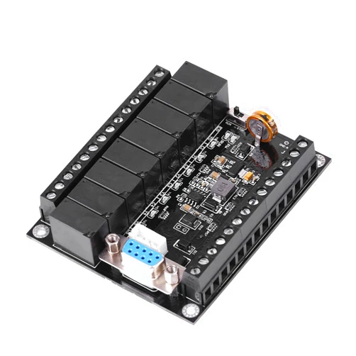 Yuecoom DC 24V PLC Regulator, FX1N-20MR Industrial Control Board Programmable Logic Controller for Industrial Automatic Control