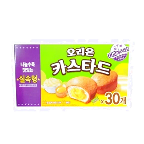 Orion Custard Soft Cup Cream Cake Snack1 Pack (30 Pieces) / 690g