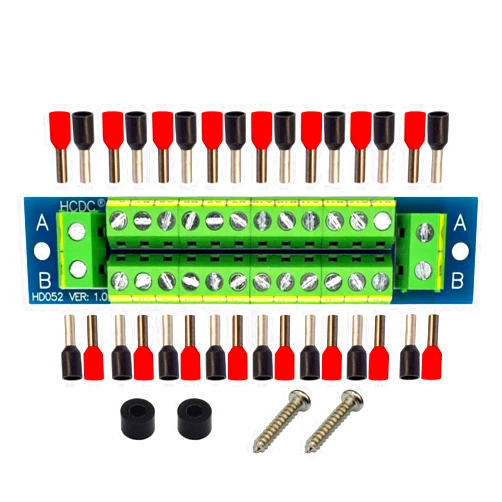 HCDC 16 Amp 2x12 Position Terminal Block Distribution Module for AC DC 48V max.