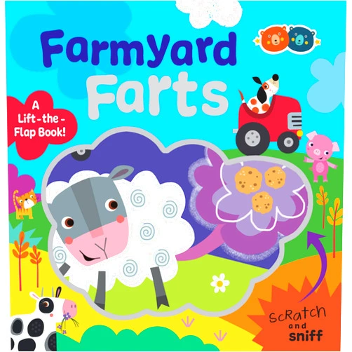 Buddy & Barney Scratch and Sniff Book: Fart Book - Lift The Flop Board Book | Farmyard Farts Scratch and Sniff Rhyming Board Book | Scratch and Sniff Fart Book