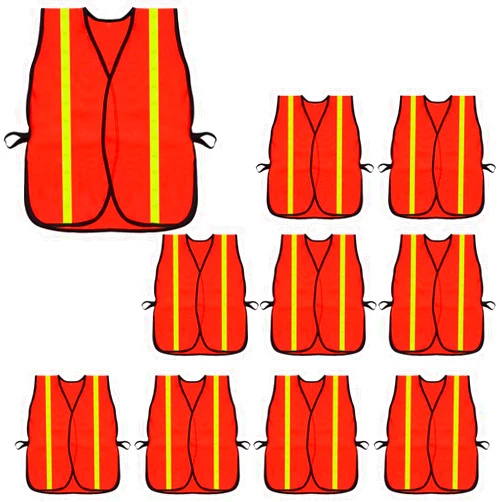 zojo High Visibility Safety Vests,Adjustable Size,Lightweight, Wholesale Reflective Vest for Outdoor Works, Cycling